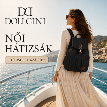 Dollcini Stílusos Női Hátizsák – Elegáns és Vízálló, Nagy Kapacitású