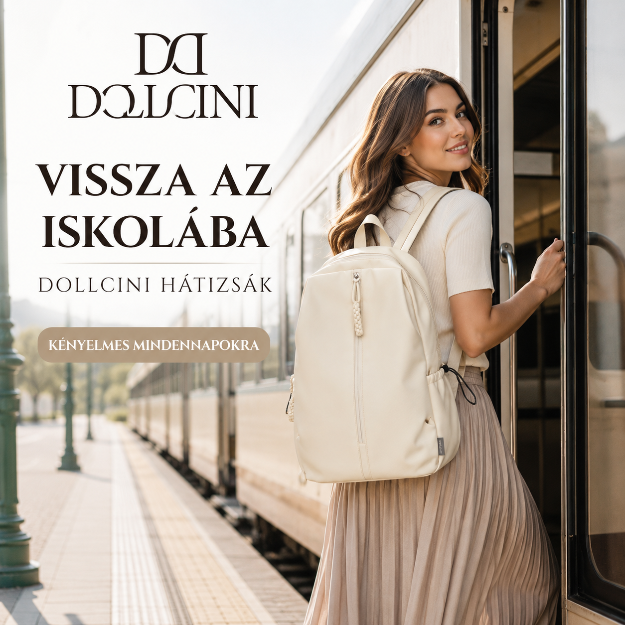 Dollcini Uniszex Iskolatáska – Könnyű, Divatos Hátizsák
