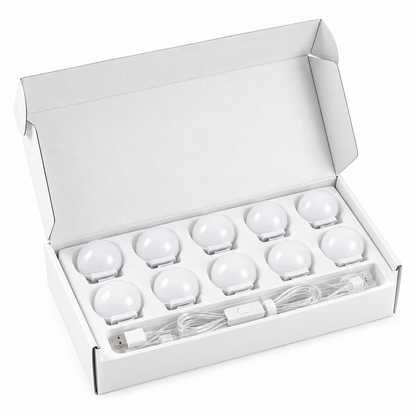 Dollcini Home Hollywood LED Makeup Lamp – 10 Bulbs, For Mirror