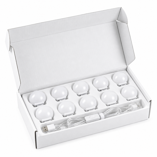 Dollcini Home Hollywood LED Makeup Lamp – 10 Bulbs, For Mirror