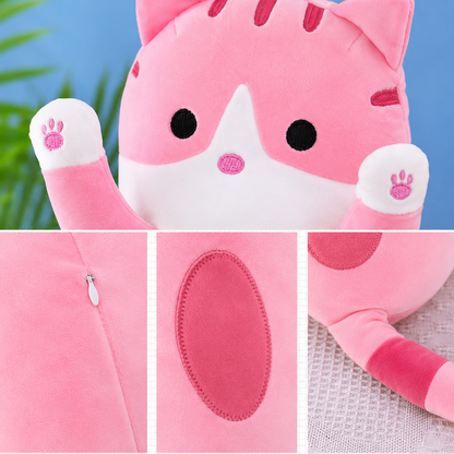 Dollcini Home Long Plush Cat – 60 cm, Multiple Colors