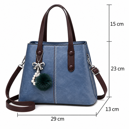 Dollcini Women's Work Bag Set – Faux Leather Handbag with Wallet