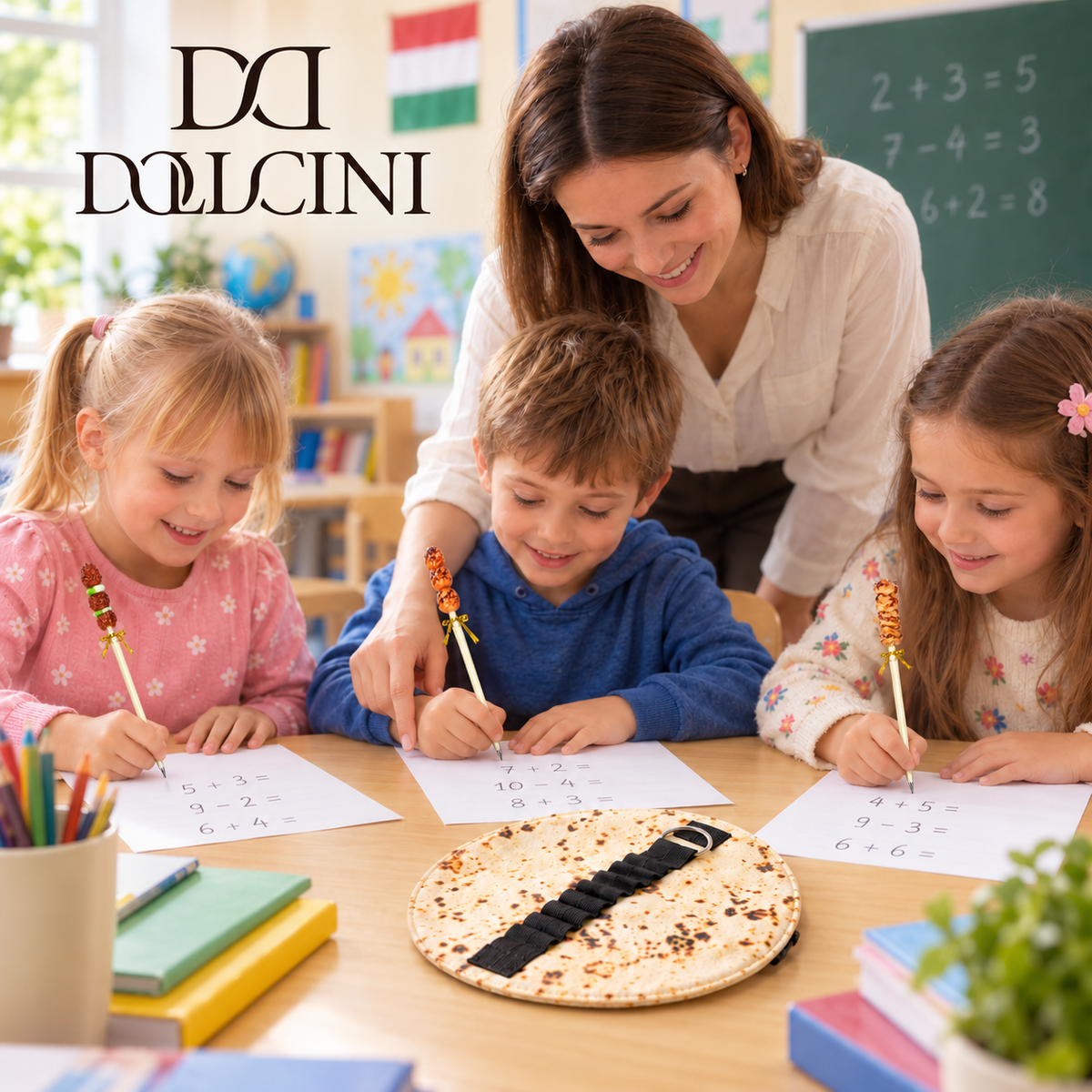 Dollcini Gyros Kebab Roll-Up Canvas Pencil Case