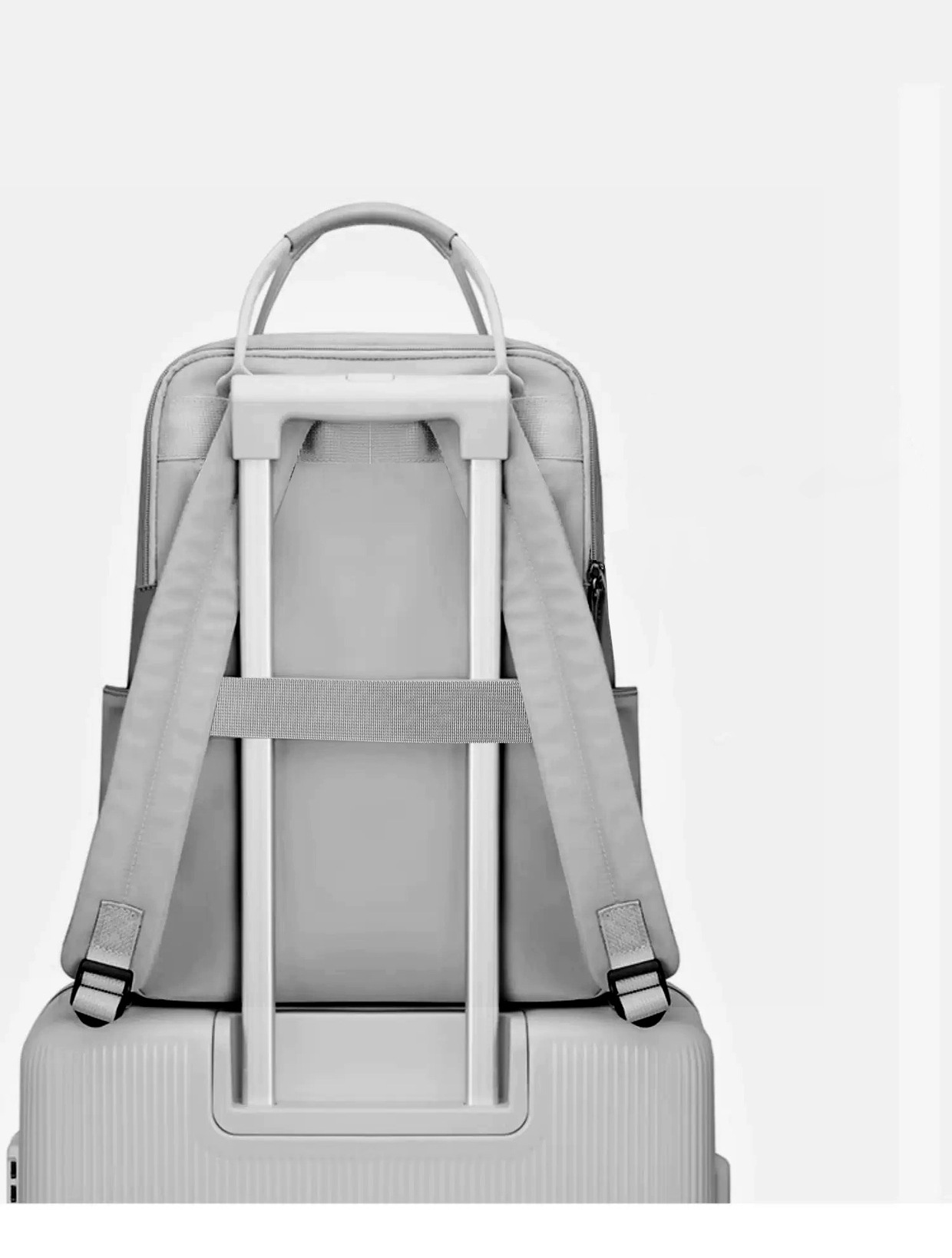Dollcini Unisex Business Travel Backpack – Fits 16” Laptop, Expandable, Water-Resistant (36–55L)