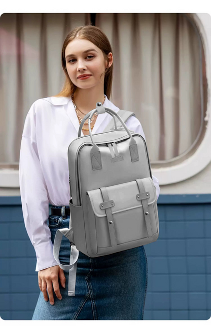Dollcini Unisex Business Travel Backpack – Fits 16” Laptop, Expandable, Water-Resistant (36–55L)