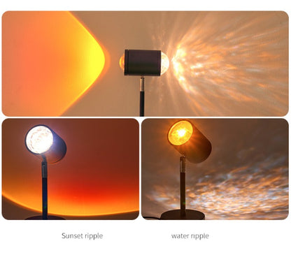 naplemente projektor lámpa, sunset ripple és water ripple vetítési hatásokkal
