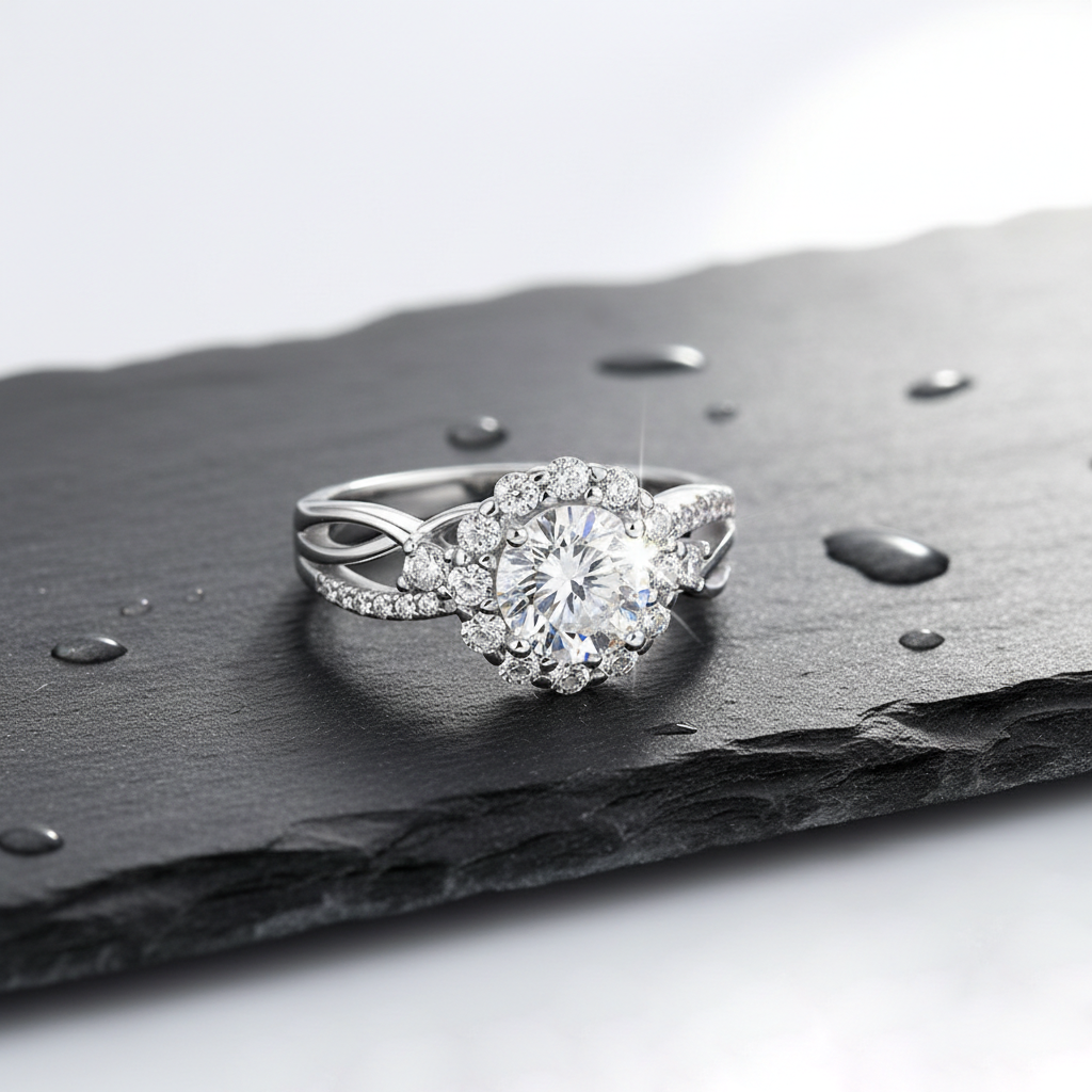 Dollcini 1-Carat Moissanite Ring - 925 Silver, With GRA Certificate