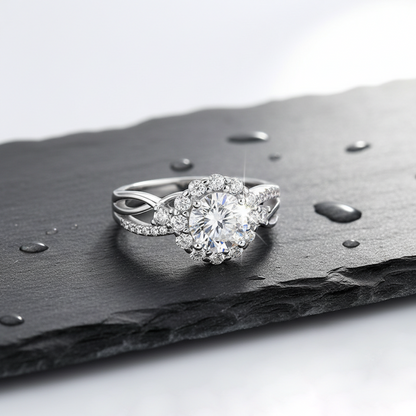 Dollcini 1-Carat Moissanite Ring - 925 Silver, With GRA Certificate