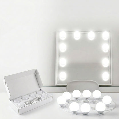 Dollcini Home Hollywood LED Makeup Lamp – 10 Bulbs, For Mirror