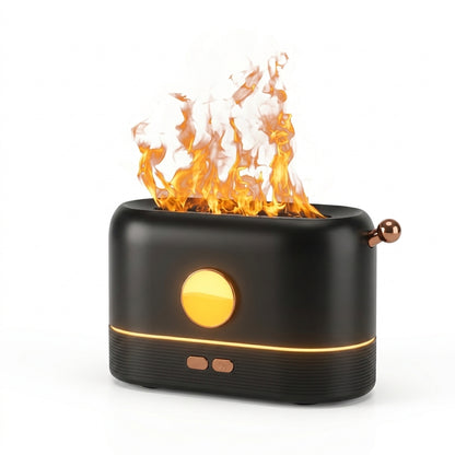 Dollcini Home Flame Humidifier – Quiet Aroma Diffuser, 200 ml