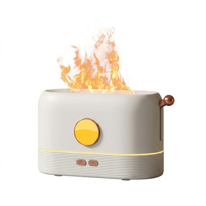 Dollcini Home Flame Humidifier – Quiet Aroma Diffuser, 200 ml