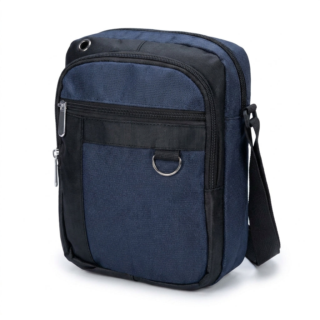 Dollcini Modern Men's Shoulder Bag – Vibrant Royal Blue - Dark Blue
