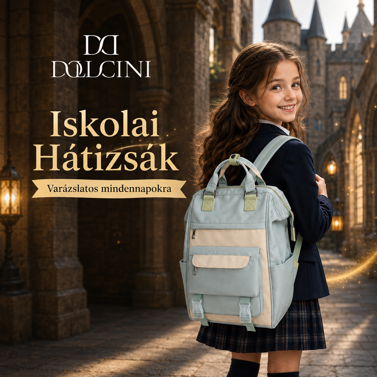 Dollcini Divatos Uniszex Hátizsák, Iskolatáska – Vízálló és Légáteresztő