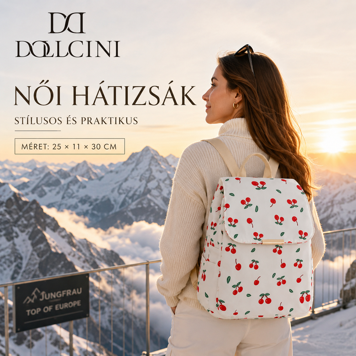 Dollcini Women's Backpack Collection – Waterproof, Multipurpose Travel Bag