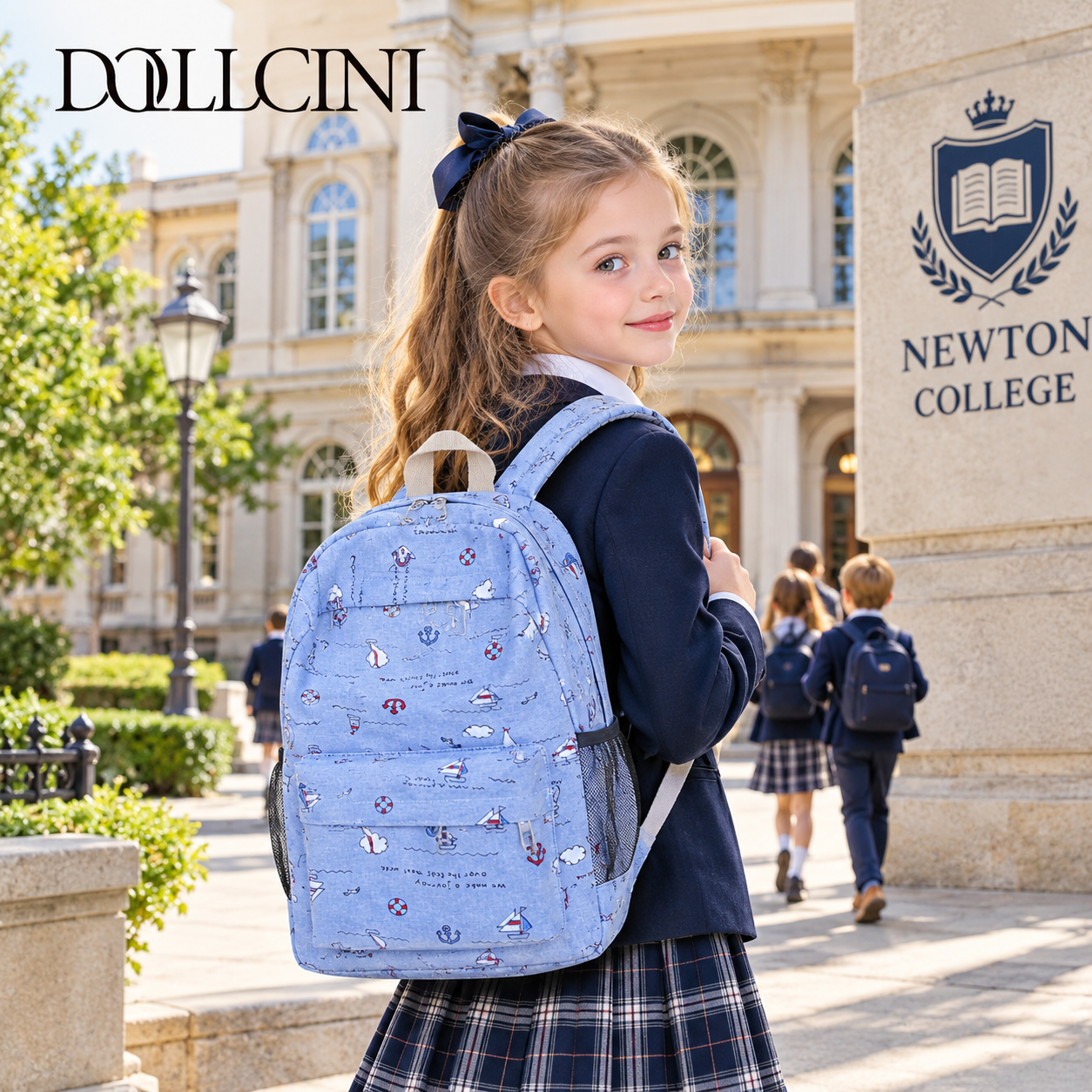 Dollcini Kids Backpack for Hiking – In Blue Color