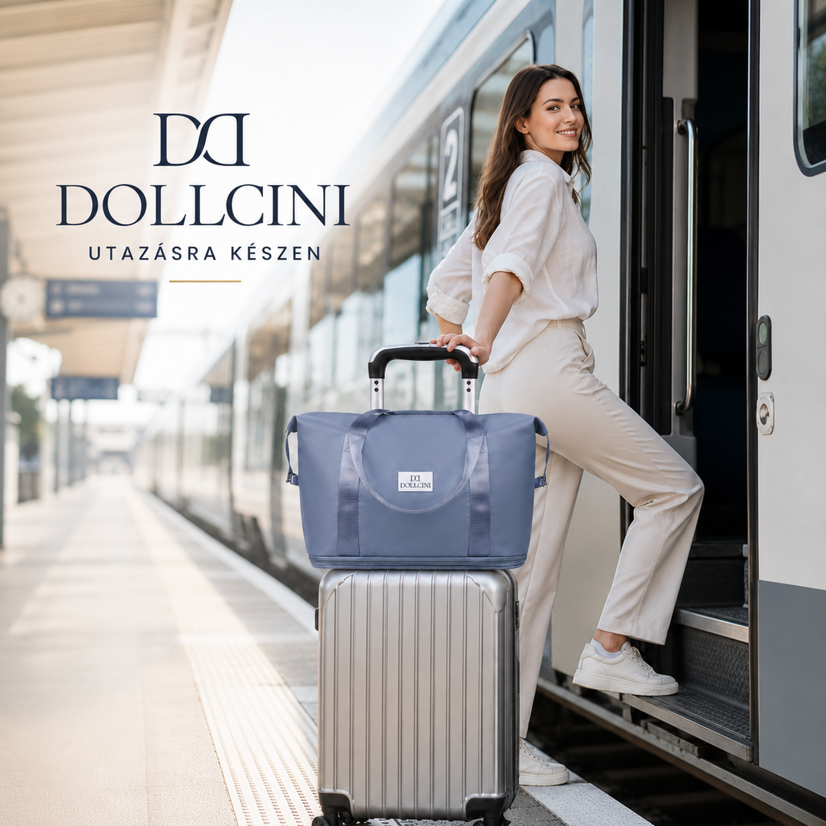 Dollcini Expandable Waterproof Travel Bag – Foldable, Available in Multiple Colors