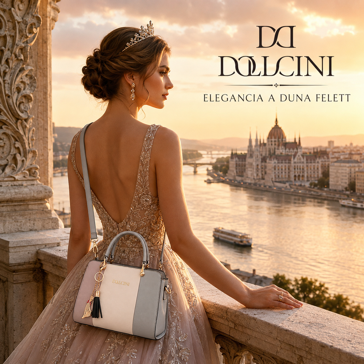 Dollcini Elegant Women's Handbag – Faux Leather, Everyday Wear