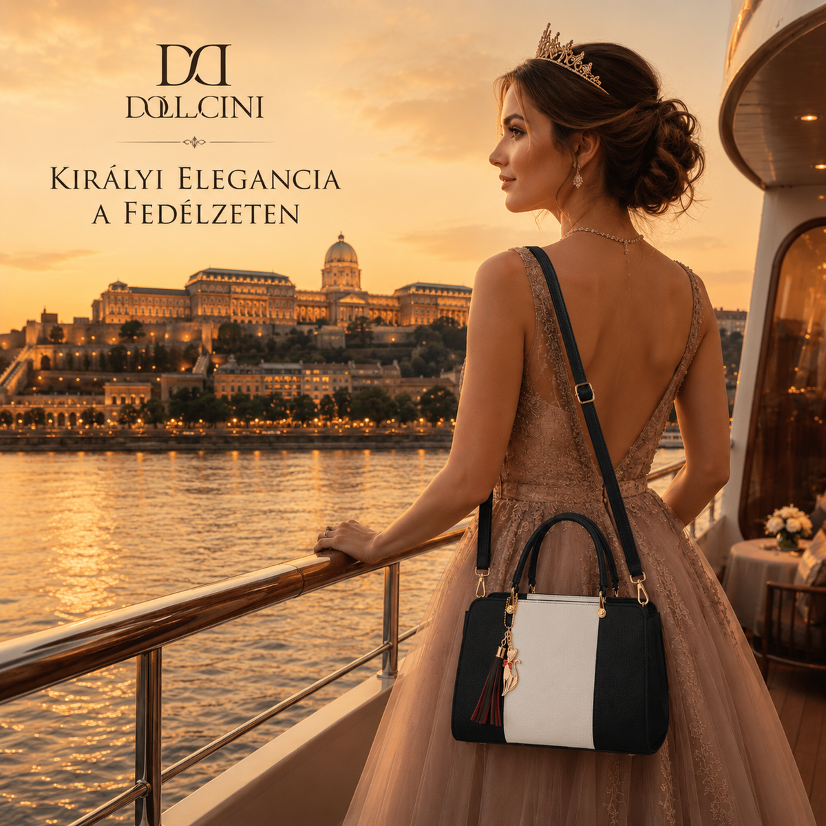 Dollcini Elegant Women's Handbag – Faux Leather, Everyday Wear