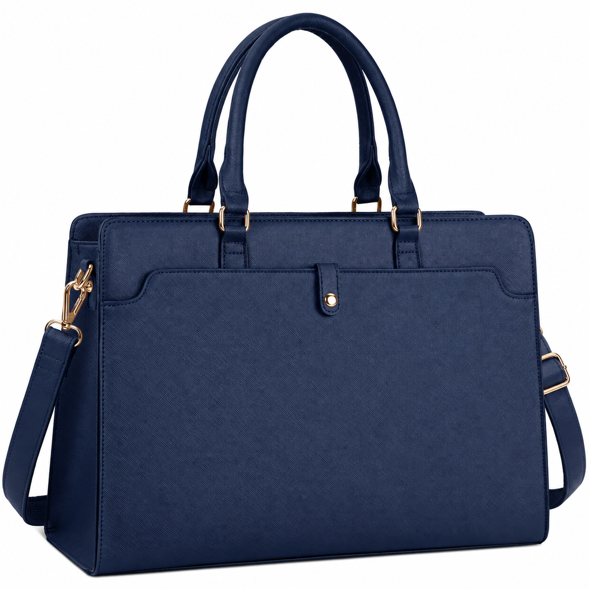 Dollcini Women's Laptop Bag 15.6” – Elegant Black Work Bag