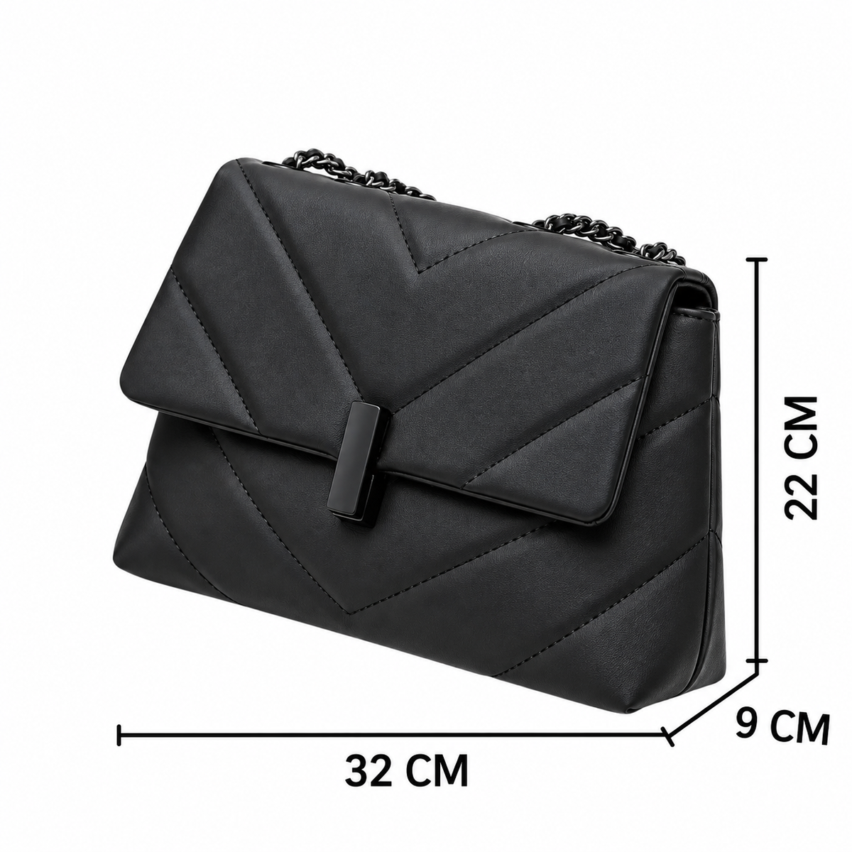 Dollcini Elegant Women's Shoulder Bag – Premium Faux Leather Crossbody