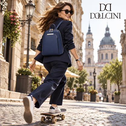 Dollcini Women's Large "Killer Bag" Backpack – Zippered, Elegant, For Everyday Use
