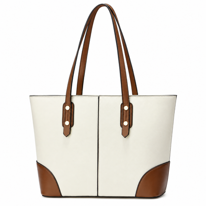 Dollcini Women's Large Tote Handbag – Urban Simplicity Style, Zippered, for Everyday Use