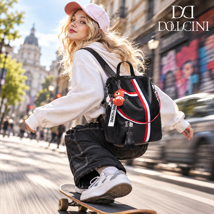 Dollcini Faux Leather Backpack – Waterproof and Durable