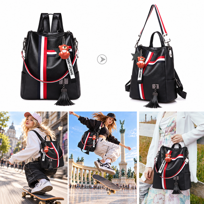 Dollcini Faux Leather Backpack – Waterproof and Durable
