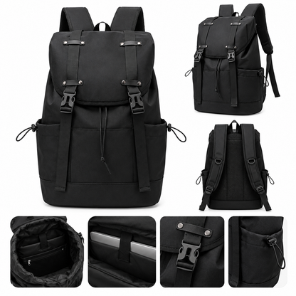 Dollcini Men's Stylish Backpack – Water and Scratch Resistant Travel Backpack
