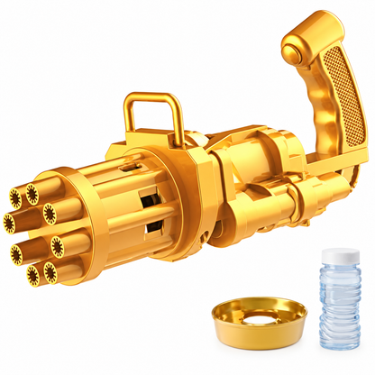 Dollcini Mini Gatling Bubble Blower – 8-Hole Toy for Kids