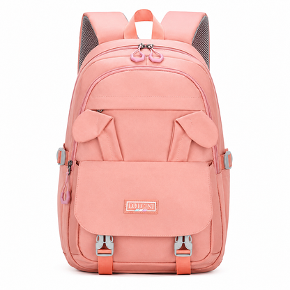 Dollcini Bunny Ear Girl Backpack – Cute, Waterproof School Bag
