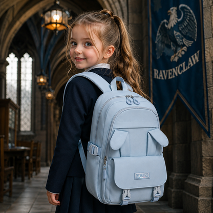 Dollcini Bunny Ear Girl Backpack – Cute, Waterproof School Bag