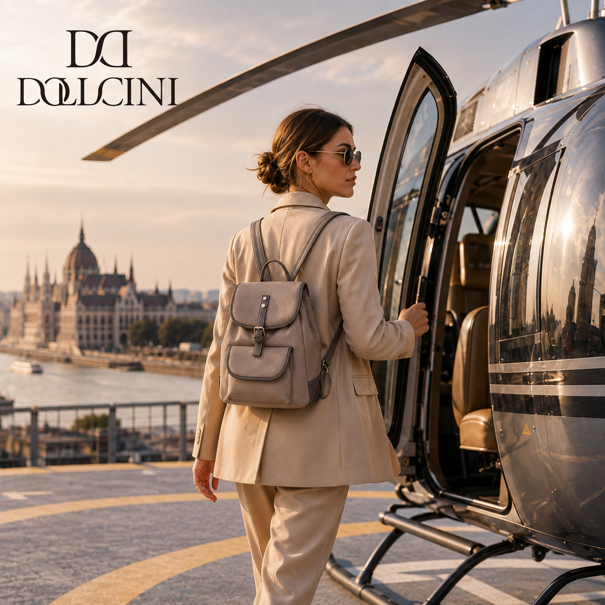 Dollcini women’s backpack – compact, elegant everyday bag