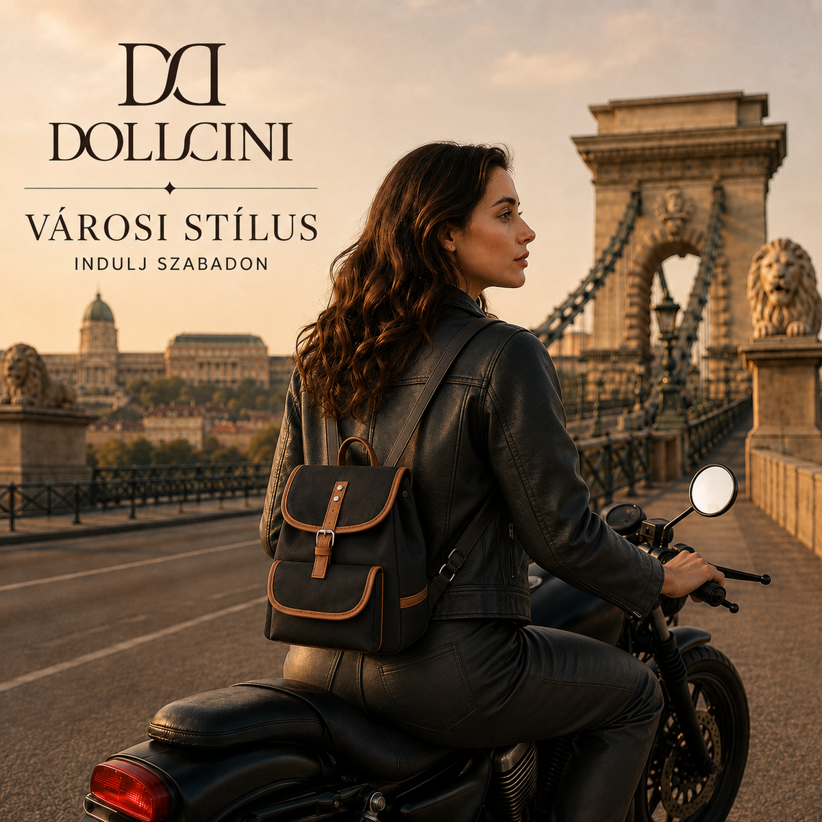 Dollcini women’s backpack – compact, elegant everyday bag
