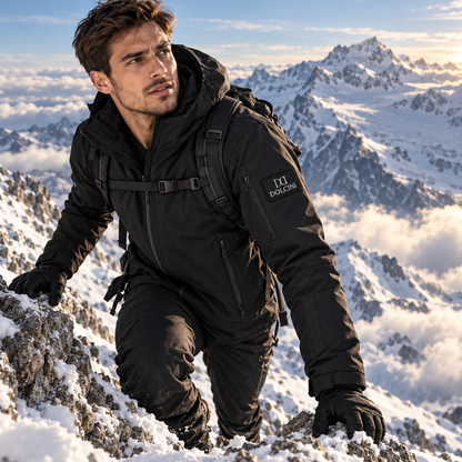 Dollcini Men's Heated Jacket – USB, Windproof Winter Coat [Powerbank sold separately]