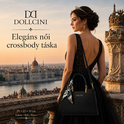 Dollcini Elegant Women's Faux Leather Crossbody Bag – Waterproof, Practical