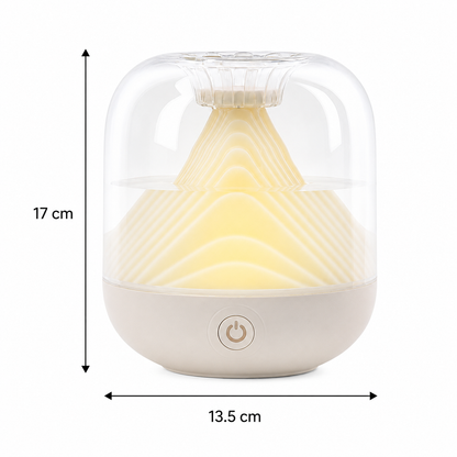 Dollcini Home Humidifier – Warm Light Aromatherapy Essential Oil Diffuser Decor