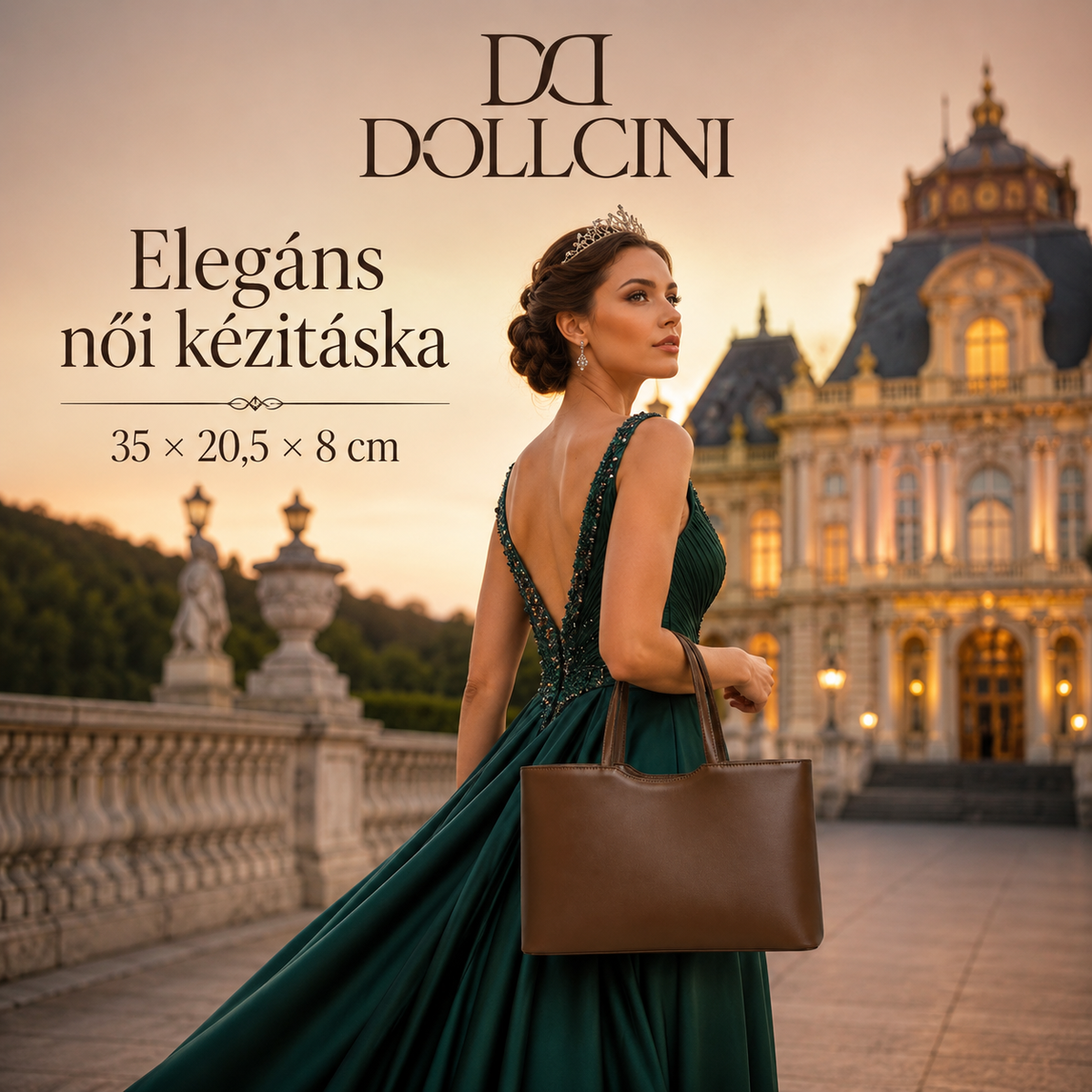 Dollcini Large Women's Handbag – Korean Style, Faux Leather