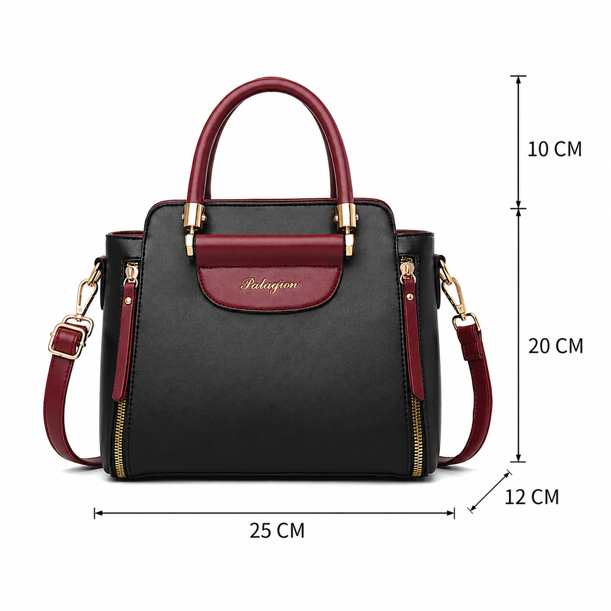 Dollcini Elegant Women's Shoulder Bag – Waterproof Faux Leather, Multiple Colors
