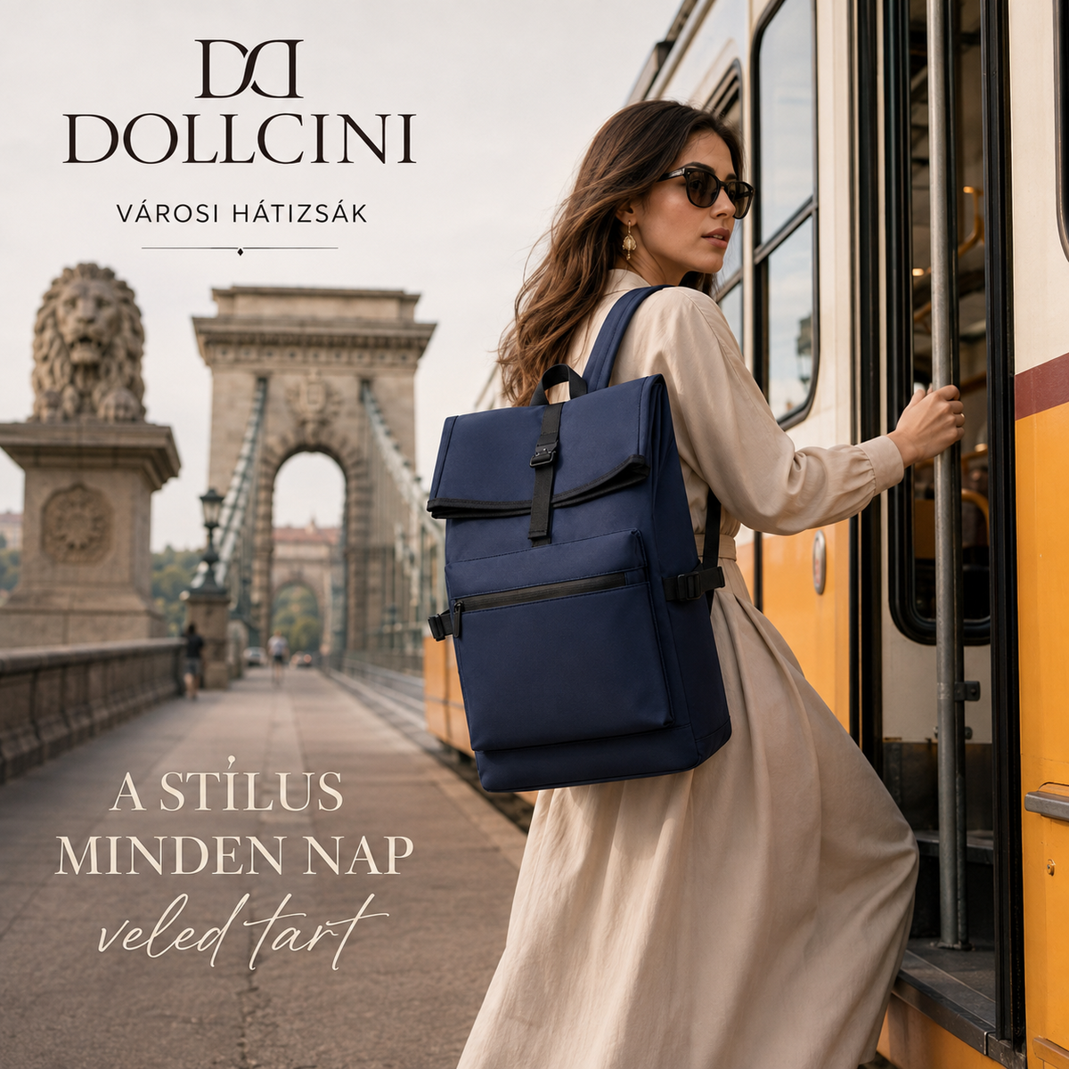 Dollcini Unisex Waterproof Laptop Backpack – Made of Oxford Material, Multi-Compartment, Lightweight and Durable Design