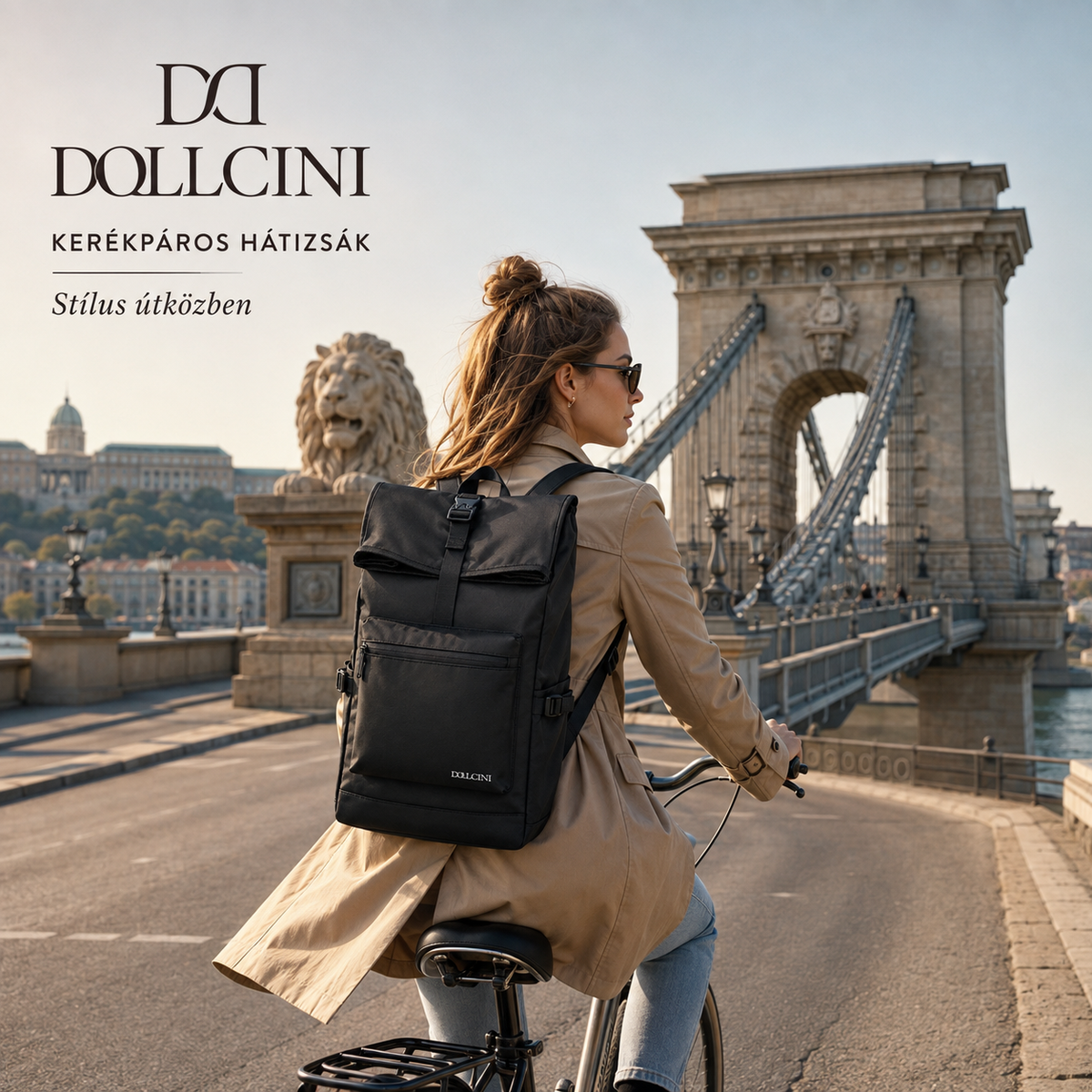 Dollcini Unisex Waterproof Laptop Backpack – Made of Oxford Material, Multi-Compartment, Lightweight and Durable Design