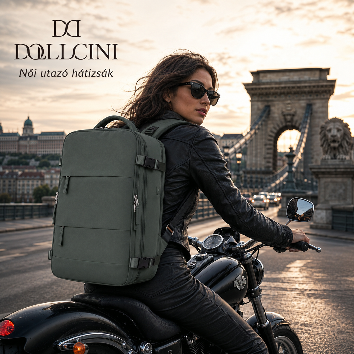 Dollcini Waterproof Men's Travel Backpack – Scratch-Resistant, Double Zipper