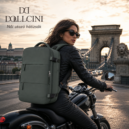 Dollcini Waterproof Men's Travel Backpack – Scratch-Resistant, Double Zipper
