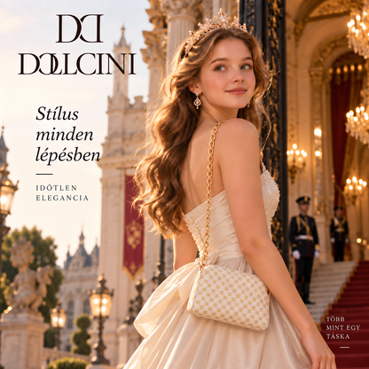 Dollcini Mini Women's Handbag – Fashionable Faux Leather, Detachable Strap