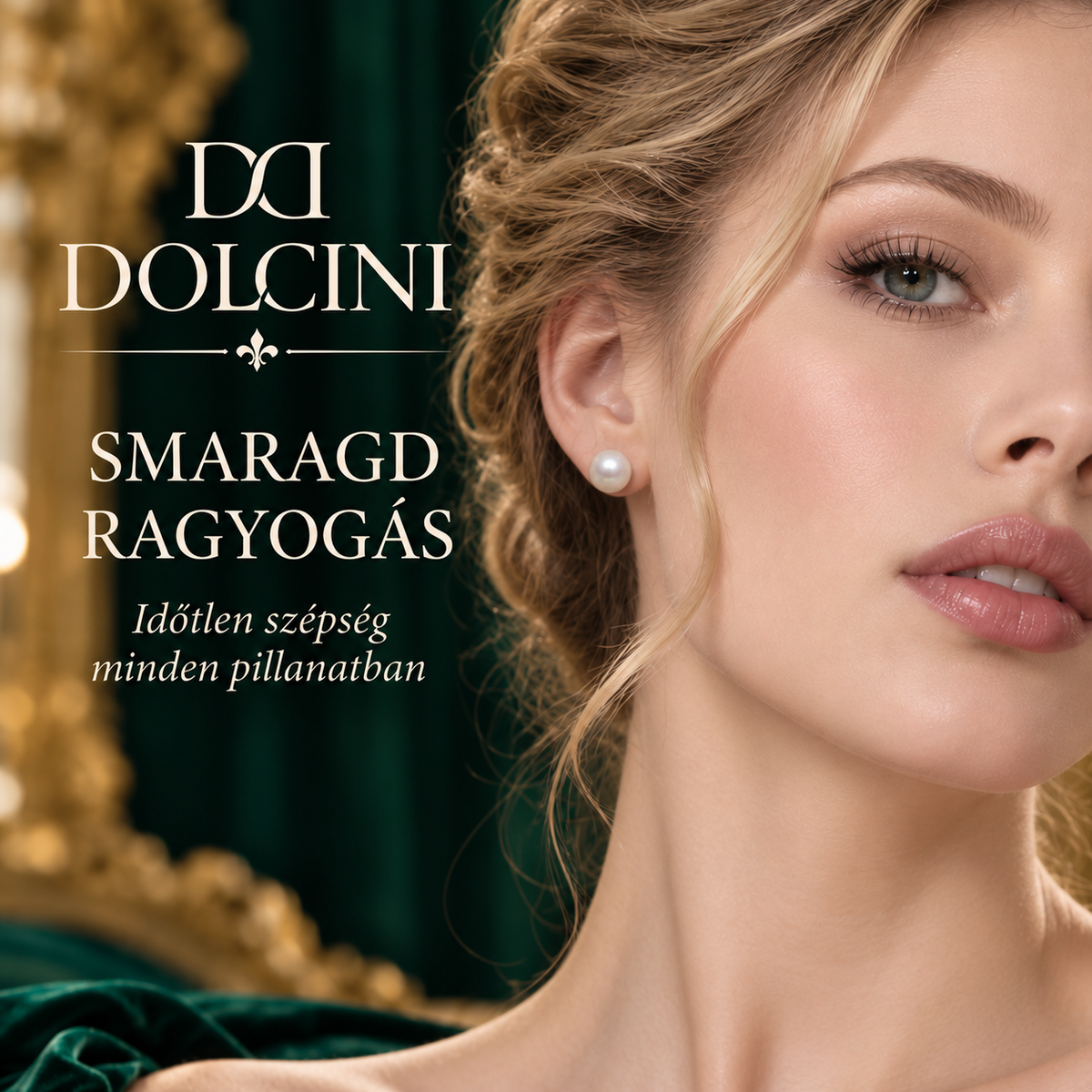 Dollcini Elegance Pearl Earrings – Classic and Diamond-Accented Pearl Earring
