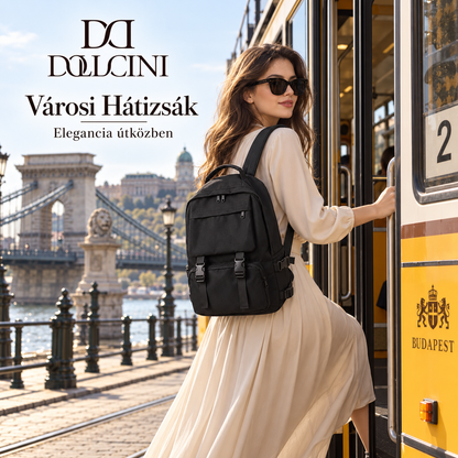 Dollcini Ergonomic Unisex School Backpack with Laptop Compartment – Black-Do not carry more than 3 kg