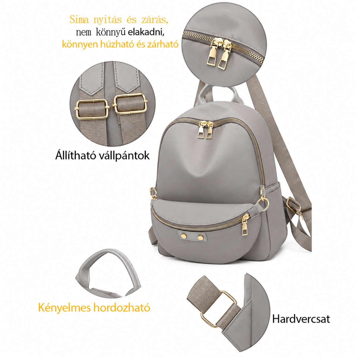 Dollcini Stylish Women's Backpack – Waterproof, Elegant and Practical