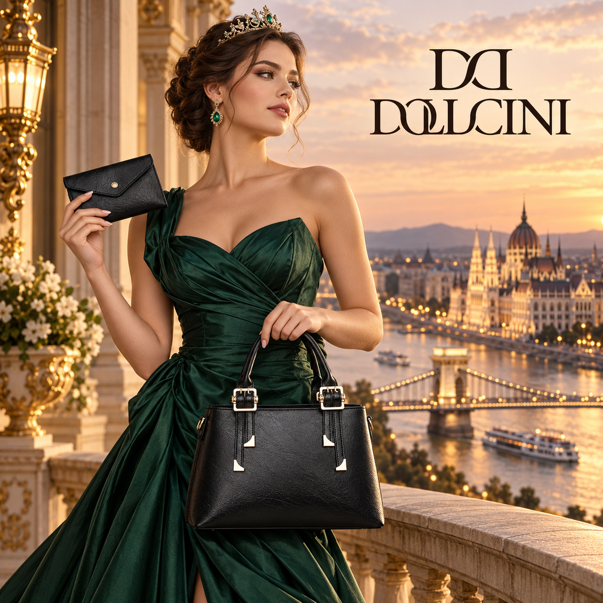 Dollcini Premium Women's Faux Leather Handbag – Crossbody Shoulder Bag
