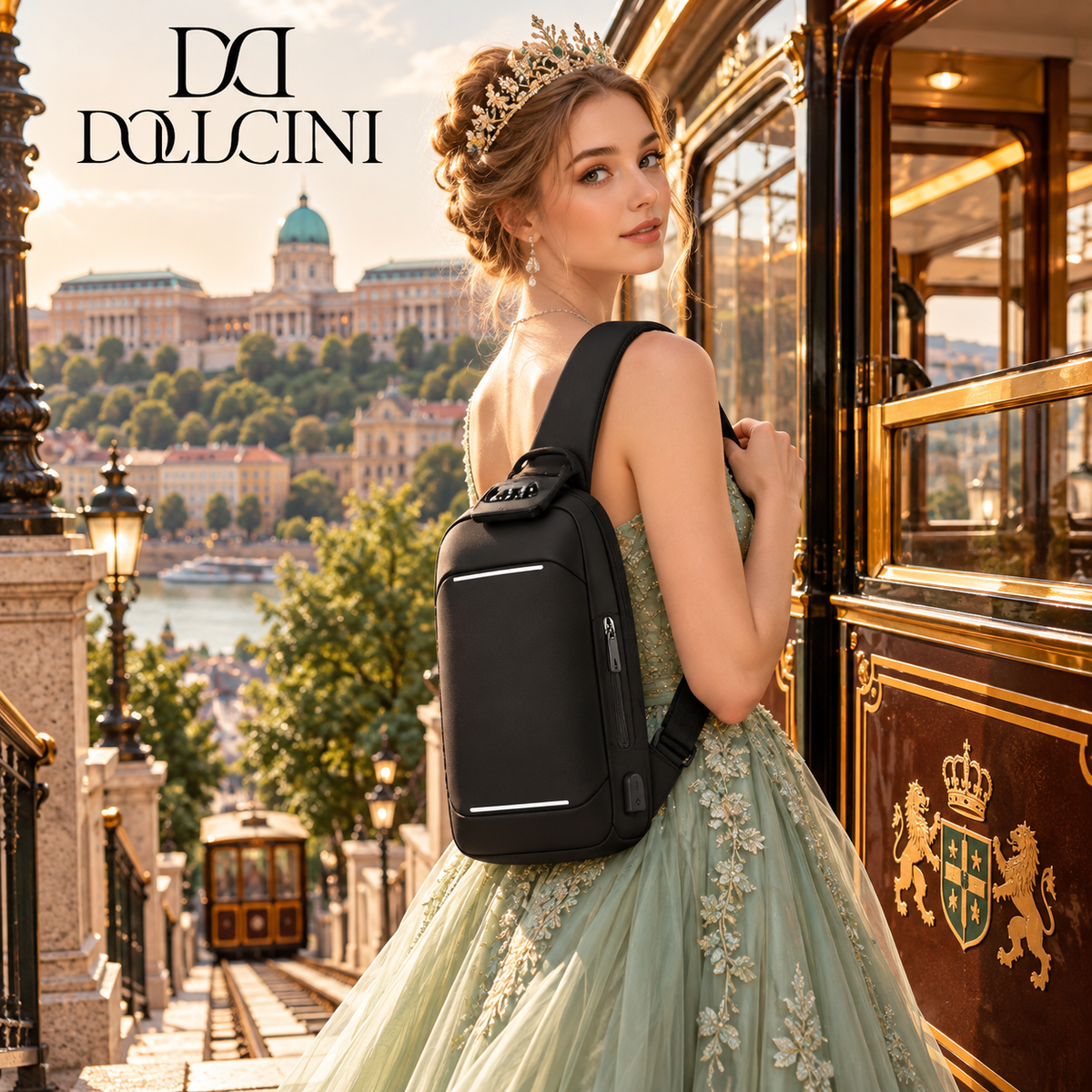 Dollcini Scratch-Resistant Men's Business Side Bag – Waterproof, Wear-Resistant