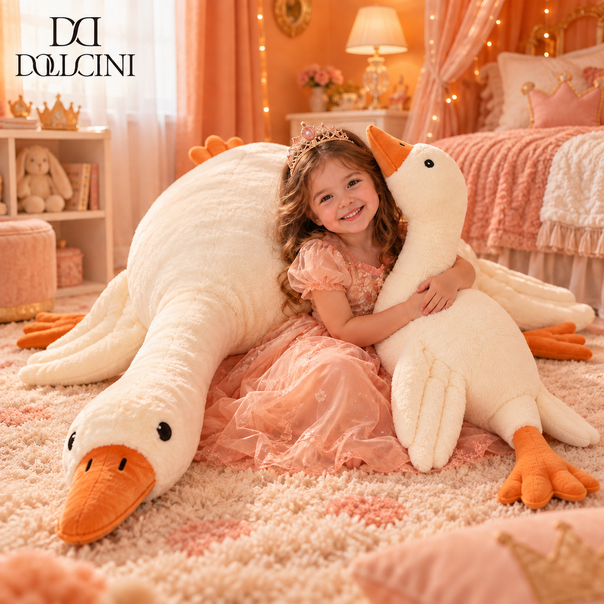Dollcini DreamPets Soft Plush Toy – Goose, Capybara, and Unicorn Figure